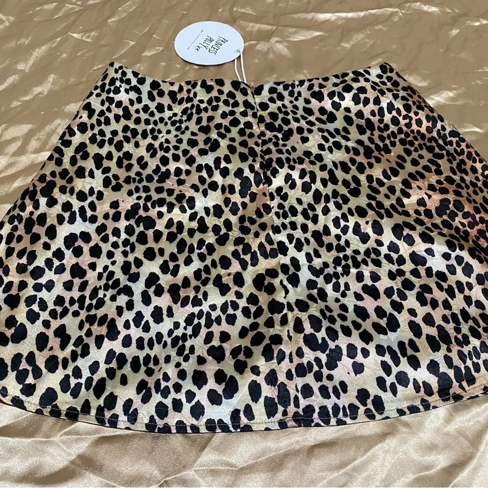 Princess Polly Leopard Print Mini Skirt in Black, Cream and Brown - Picture 11 of 11